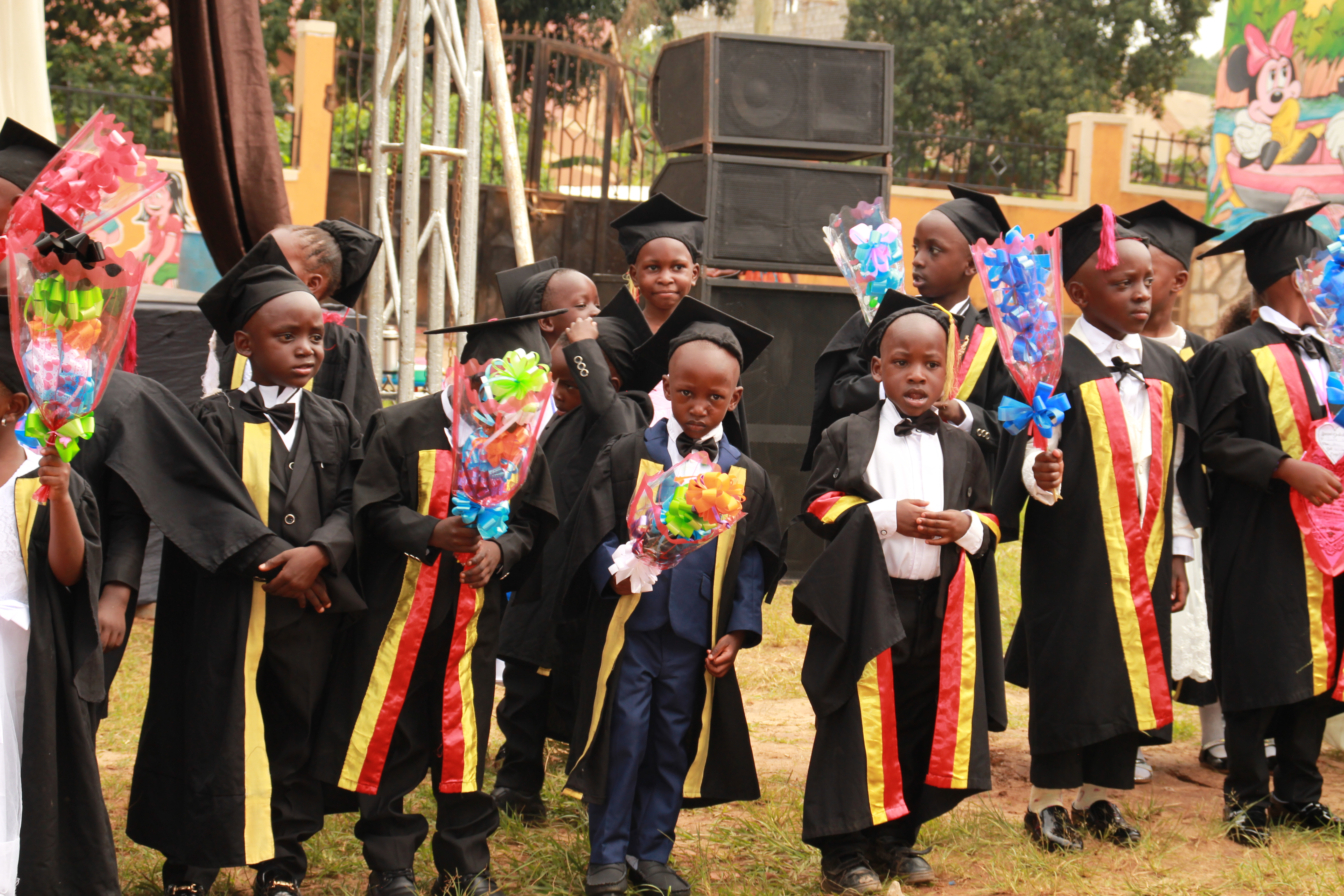 Students during an event